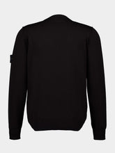Stone Island Black Compass Patch Crewneck Jumper