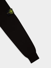 Stone Island Black Compass Patch Crewneck Jumper