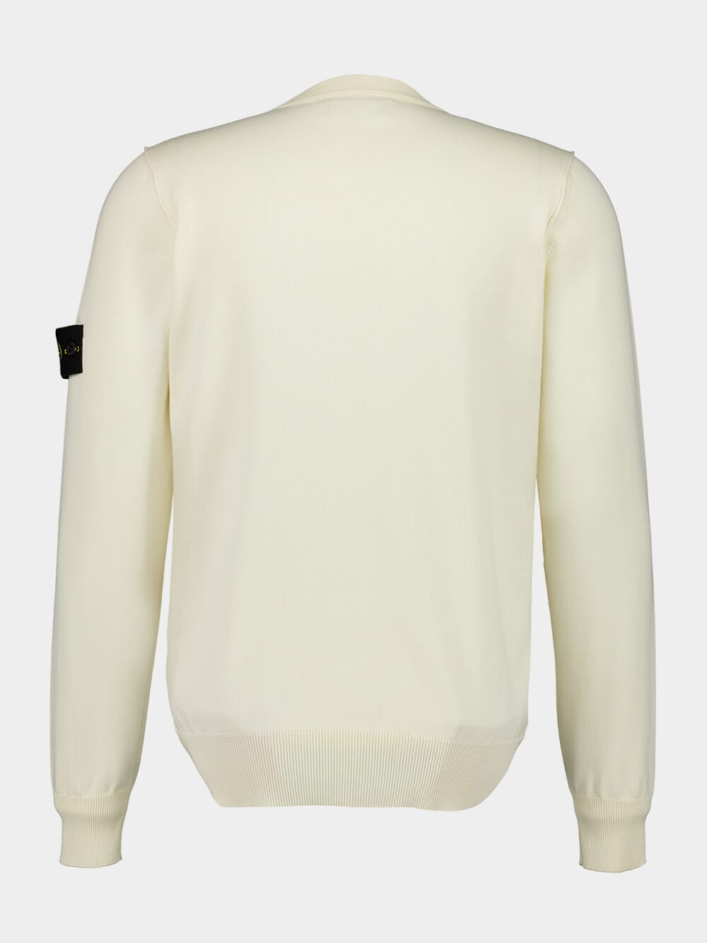 Ivory Compass Patch Crewneck Jumper