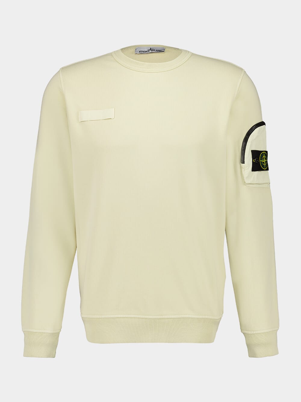 Avena Crewneck Sweatshirt with Zip Sleeve Pocket