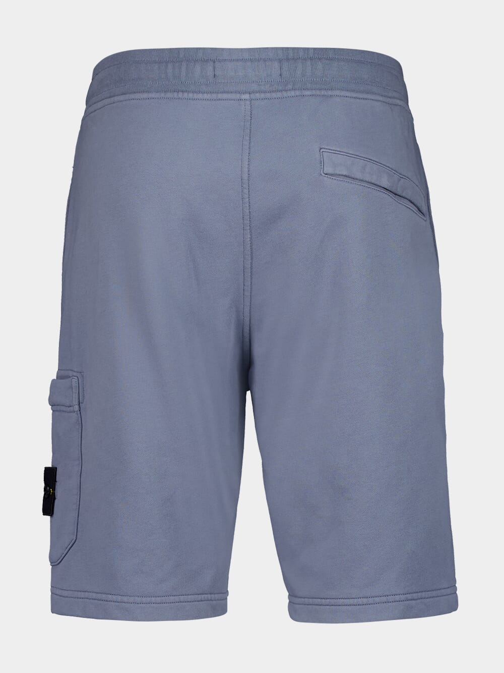 Blue Organic Cotton Cargo Bermuda Shorts