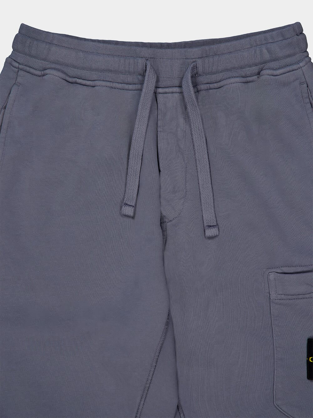 Blue Organic Cotton Cargo Bermuda Shorts