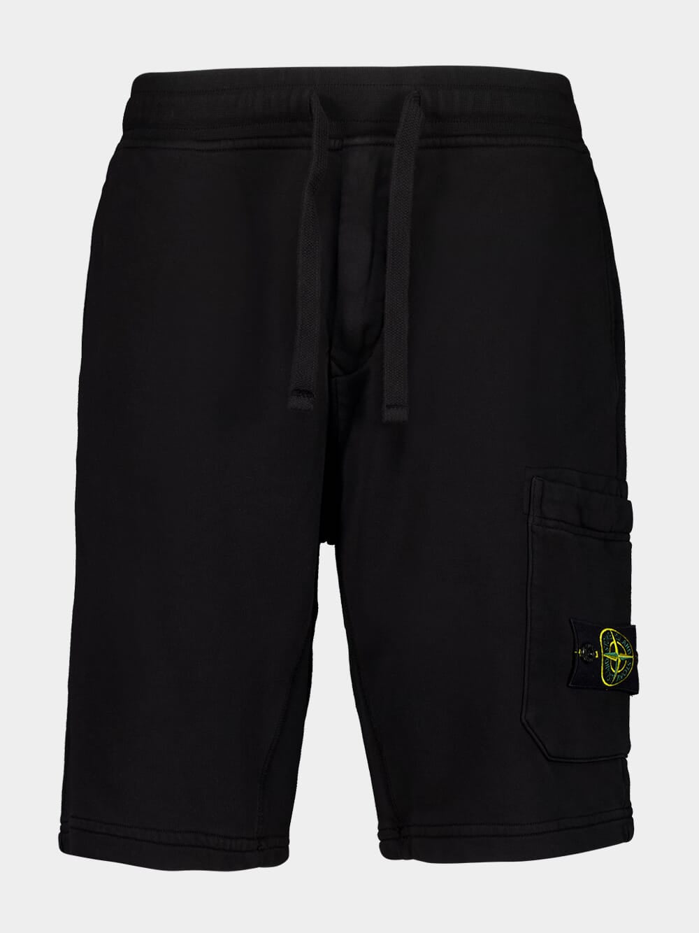 Black Compass-Badge Shorts