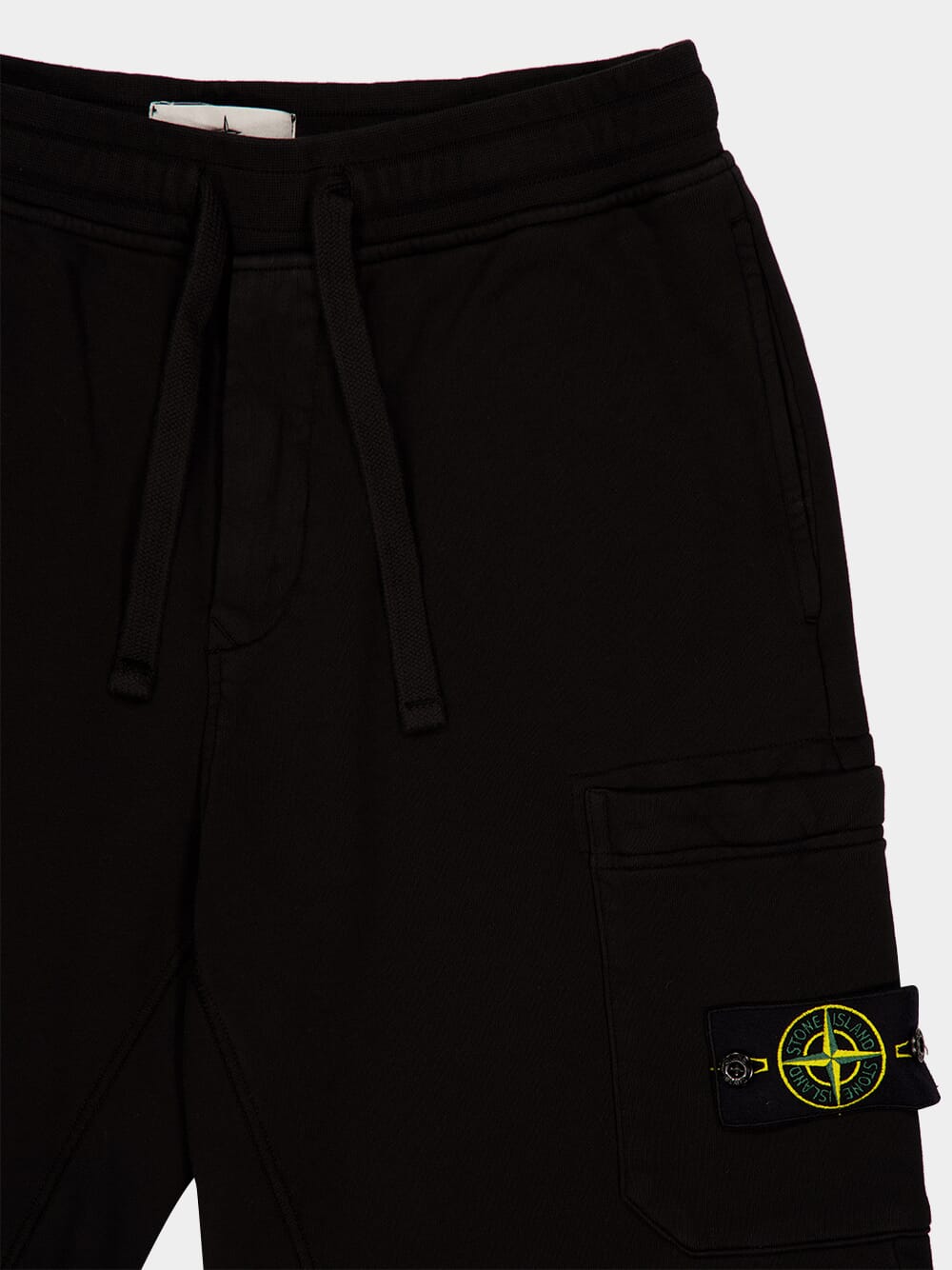 Black Compass-Badge Shorts