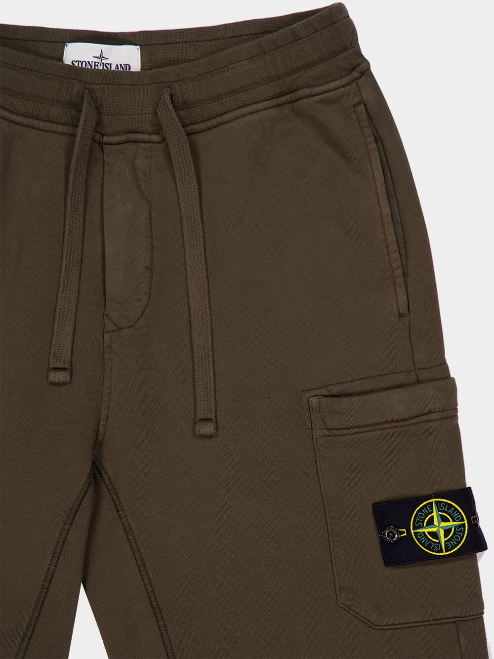 Military Green Compass-Badge Track Pants