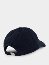 Stone Island Navy Blue Brushed Cotton Baseball Cap