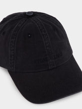Stone Island Black Brushed Cotton Baseball Cap