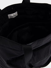 Stone Island Black Nylon Tote Bag