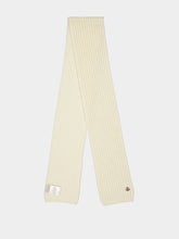Moncler Natural Wool Knit Scarf