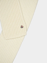 Moncler Natural Wool Knit Scarf