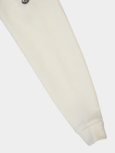 Moncler Natural Cotton Zip-Up Sweatshirt with Knit Accents