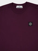 Stone Island Amaranth Cotton Jersey Slim T-Shirt