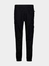 Black Supima Cotton Cargo Trousers