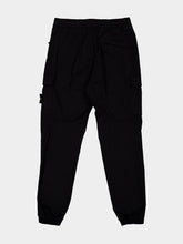 Stone Island Black Supima Cotton Cargo Trousers
