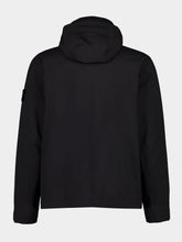 Stone Island Black Soft Shell Hooded Jacket