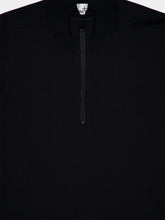 Stone Island Black Half-Zip Virgin Wool Jumper