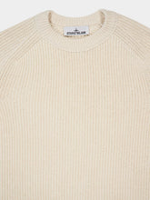 Stone Island Ivory Recycled Cotton Fisherman Jumper