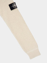 Stone Island Ivory Recycled Cotton Fisherman Jumper