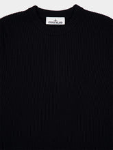 Stone Island Black Full Rib RWS Wool Jumper