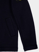 Stone Island Navy Blue Felted Wool Pea Coat