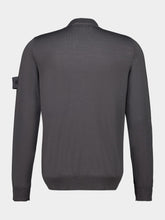 Stone Island Dark Grey Wool Ghost Crewneck Jumper