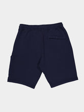 Stone Island Navy Organic Cotton Fleece Bermuda Shorts