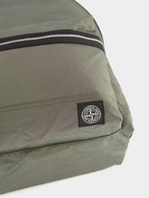Stone Island Musk Green Nylon Metal Backpack