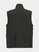 Stone Island Lead Grey Canvas Utility Vest
