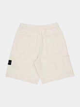 Stone Island Ivory Natural Cotton Gabardine Bermuda Shorts