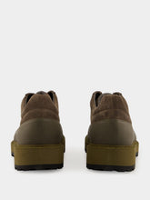 Stone Island Military Green Suede Trainers