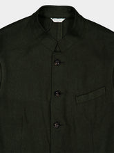 Boglioli Dark Green Wool Mandarin Collar Jacket