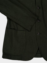 Boglioli Dark Green Wool Mandarin Collar Jacket