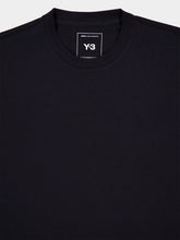 Y-3 Black Cotton Short Sleeve T-Shirt