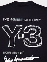 Y-3 Black Cotton Short Sleeve T-Shirt