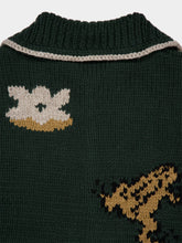 Baziszt Green Alpaca Bayou Cardigan