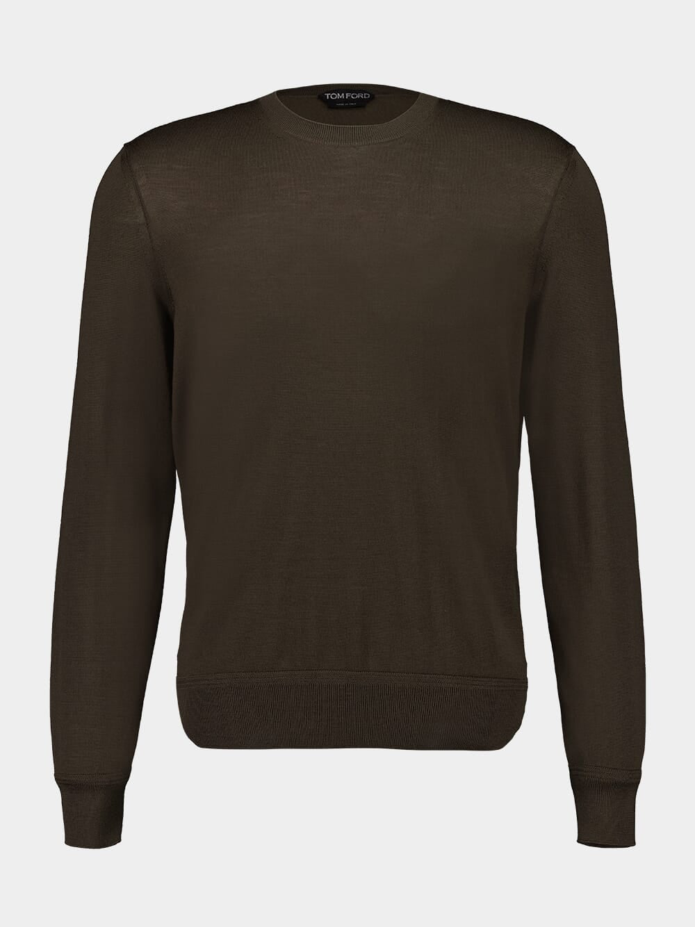 Olive Green Merino Wool Sweater