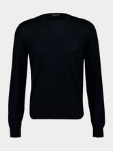 Tom Ford Black Wool Crew-Neck Knitwear