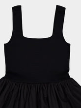 Matteau Black Knit and Cotton Dress