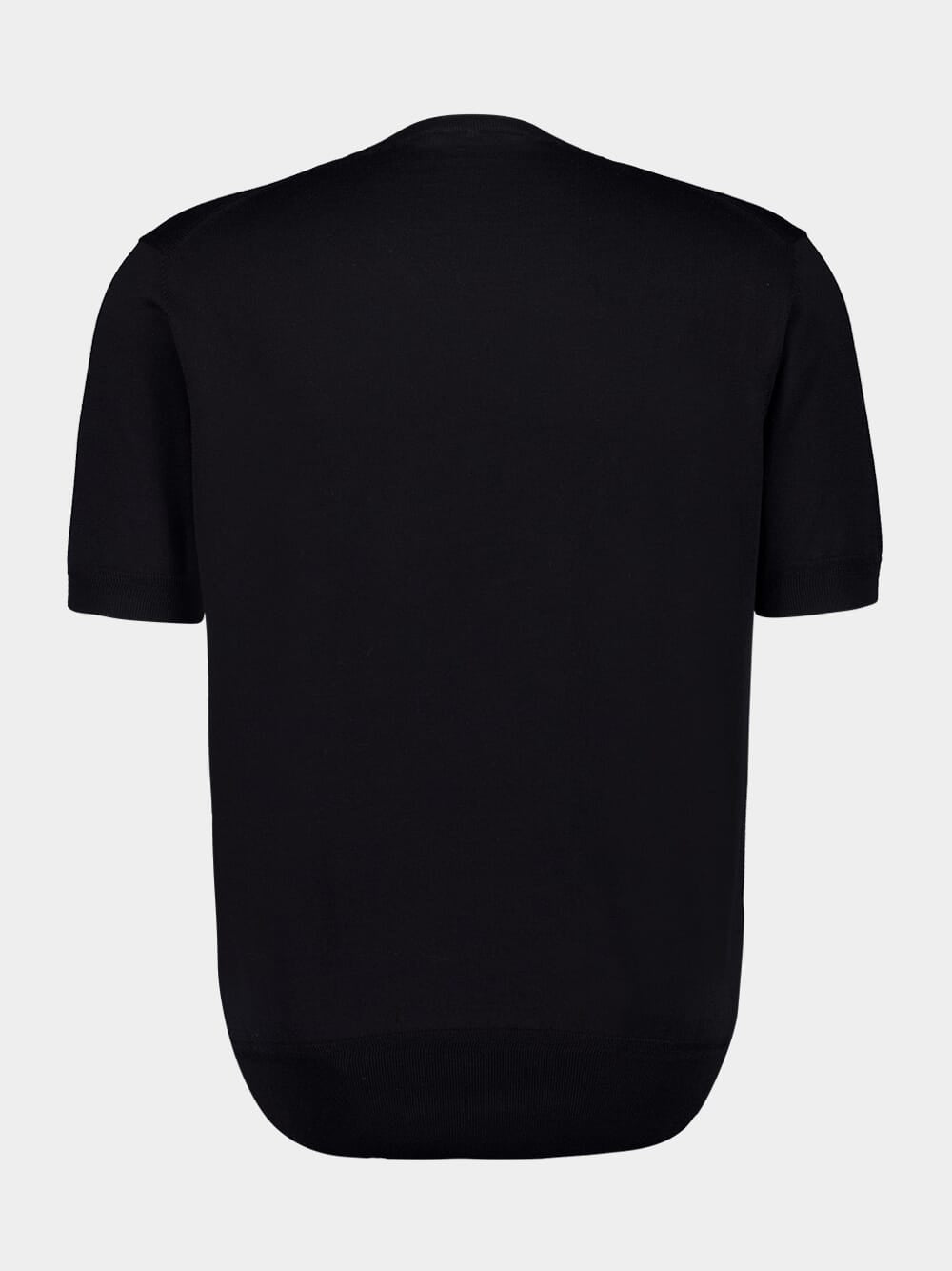 Black Pure Cotton Crew Neck T-Shirt