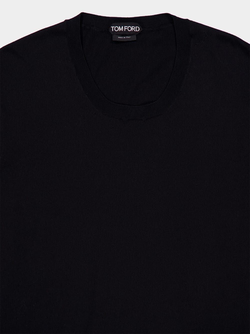 Black Pure Cotton Crew Neck T-Shirt