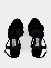 Jimmy Choo Kesia 120 Black Velvet Sandals