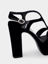 Jimmy Choo Kesia 120 Black Velvet Sandals