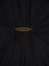 Tom Ford Black Satin Stretch Jersey Kaftan