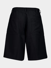 Y-3 Black Sport Uniform Pleated Shorts
