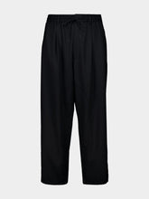 Y-3 Black Recycled Wool Blend Trousers