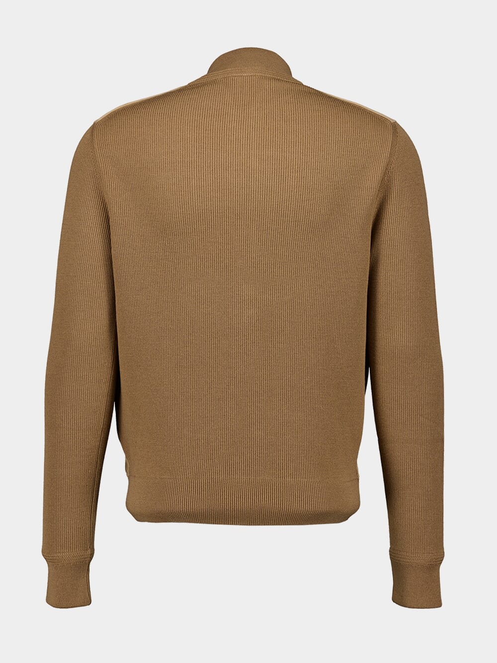 Camel Bomber Merino Suede