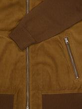 Tom Ford Tobacco Brown Suede Zip-Up Jacket