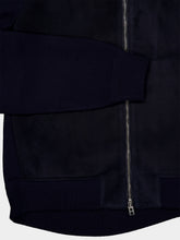Tom Ford Navy Suede Front Merino Jacket