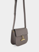 Tom Ford Graphite Leather Tara Mini Crossbody Bag