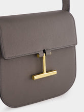 Tom Ford Graphite Leather Tara Mini Crossbody Bag